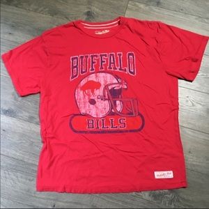 Buffalo Bills Mitchell & Ness XXL Red T Shirt NFL